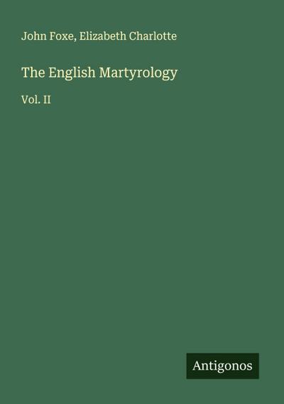 The English Martyrology