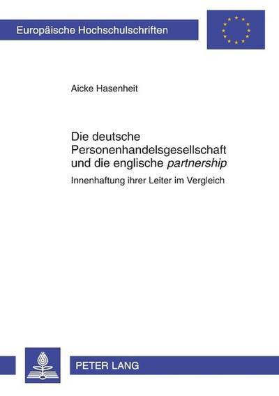 Die deutsche Personenhandelsgesellschaft und die englische ’partnership’