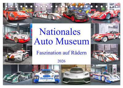 Nationales Auto Museum, Faszination auf Rädern (Tischkalender 2026 DIN A5 quer), CALVENDO Monatskalender
