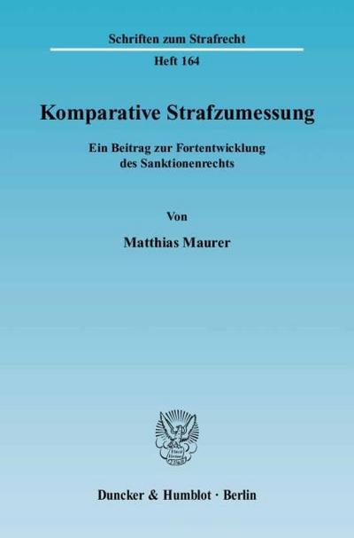 Komparative Strafzumessung