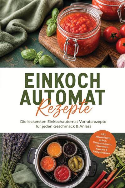 Einkochautomat Rezepte: Die leckersten Einkochautomat Vorratsrezepte für jeden Geschmack & Anlass - inkl. Marmeladen, Gelees, Tomatensaucen, Fermenten, Sirupen & Heißgetränken