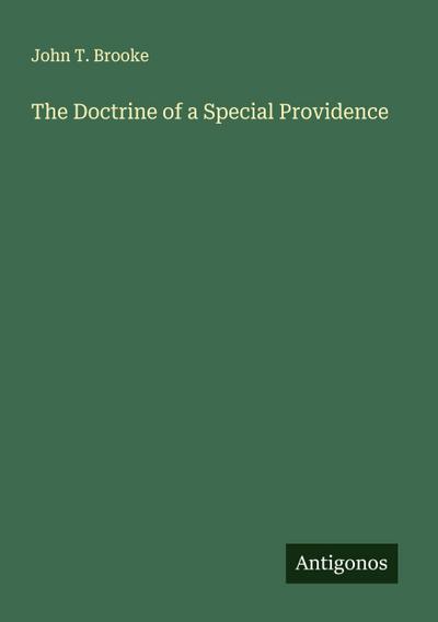 The Doctrine of a Special Providence
