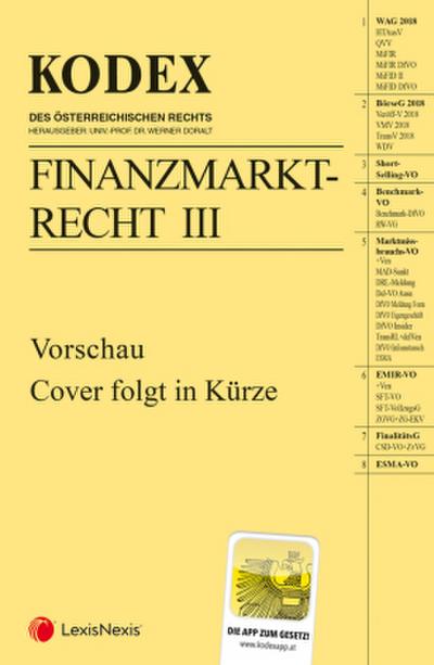 KODEX Finanzmarktrecht Band III 2025/26