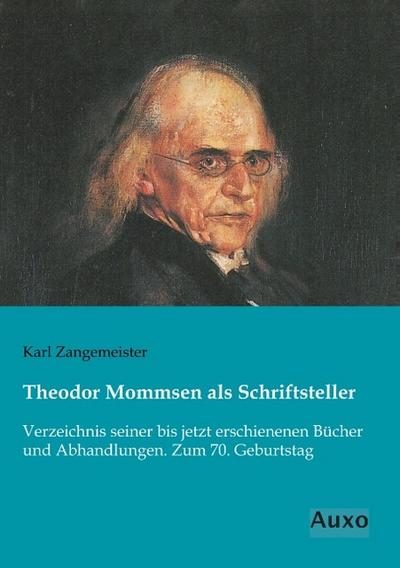 Theodor Mommsen als Schriftsteller
