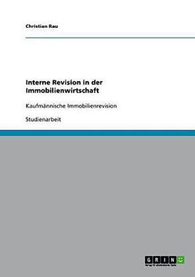 Interne Revision in der Immobilienwirtschaft