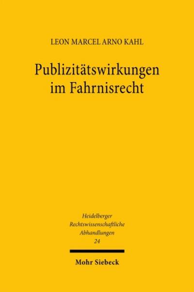 Publizitätswirkungen im Fahrnisrecht