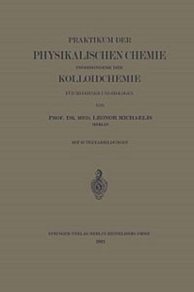 Praktikum der physikalischen Chemie
