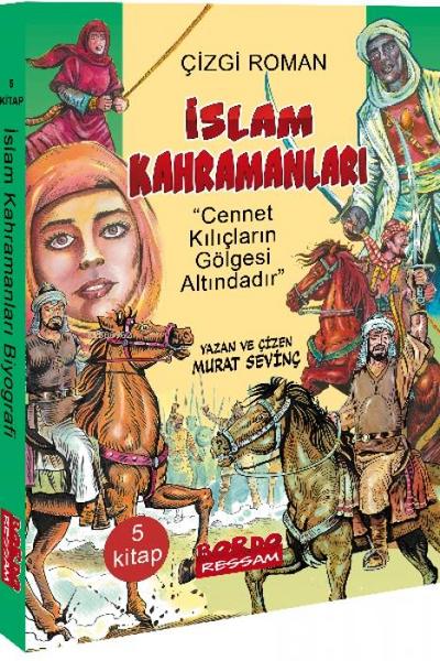 Islam Kahramanlari 1 Cizgi Roman, 5 Kitap Takim Set