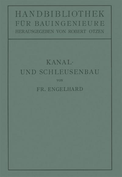 Kanal- und Schleusenbau