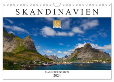 Skandinavien: Magischer Norden (Wandkalender 2024 DIN A4 quer), CALVENDO Monatskalender