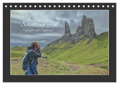 Schottland 2026 Highlights und Highlands (Tischkalender 2026 DIN A5 quer), CALVENDO Monatskalender