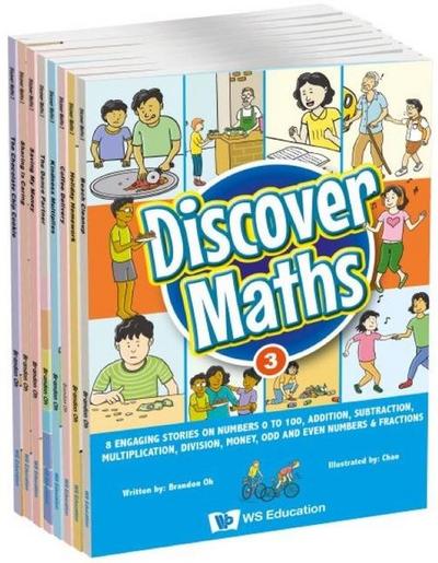 Discover Maths 3: 8 Engaging Stories on Numbers 0 to 100, Addition, Subtraction, Multiplication, Division, Money, Odd and Even Numbers & Fractions
