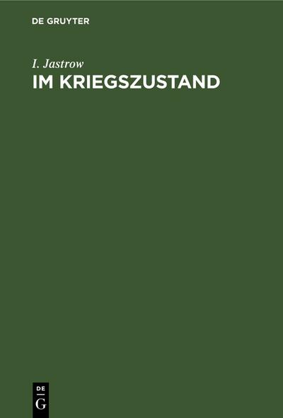 Im Kriegszustand