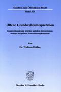 Offene Grundrechtsinterpretation