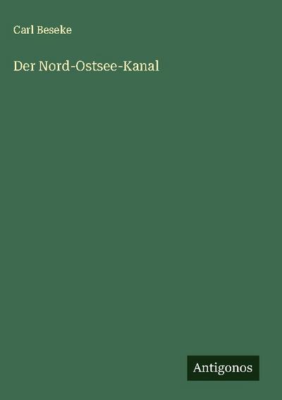 Der Nord-Ostsee-Kanal