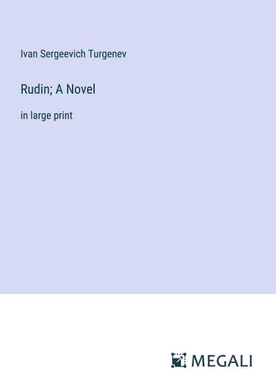 Rudin; A Novel