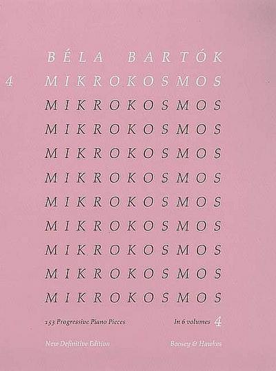 Mikrokosmos: 153 Klavierstücke, vom allerersten Anfang an. Band 4. Klavier. (Mikrokosmos, Band 4) - Bela Bartok