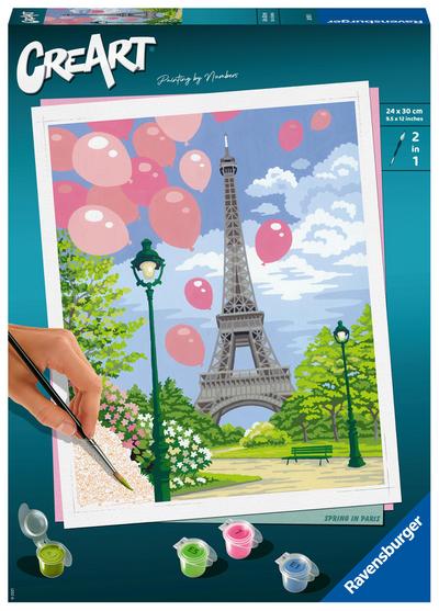 Ravensburger Malen nach Zahlen 28992 - Spring in Paris - ab 12 Jahren