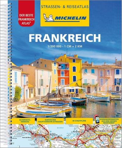 Michelin Straßenatlas Frankreich mit Spiralbindung