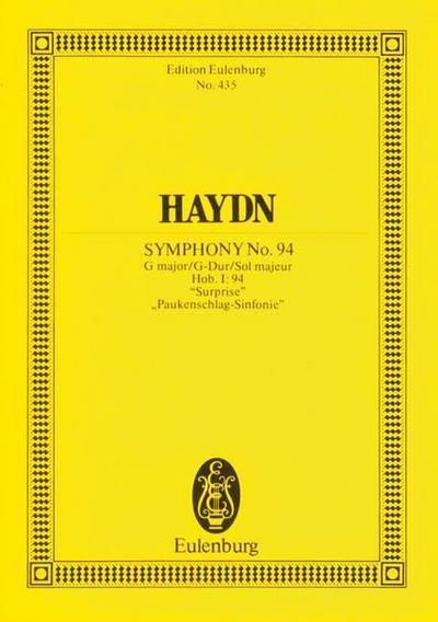 Sinfonie Nr.94 G-Dur Hob.I:94 (Londoner Nr.3, Paukenschlag-Sinfonie), Partitur