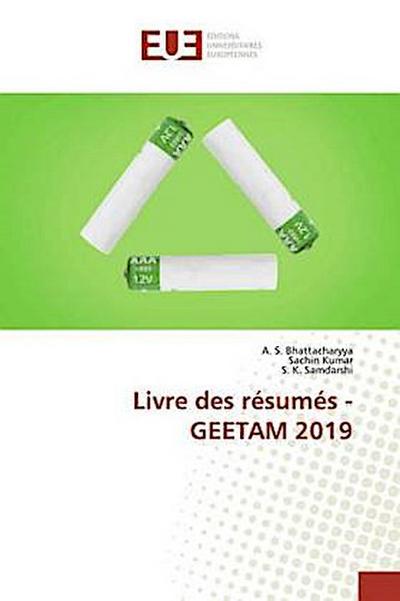 Livre des résumés - GEETAM 2019