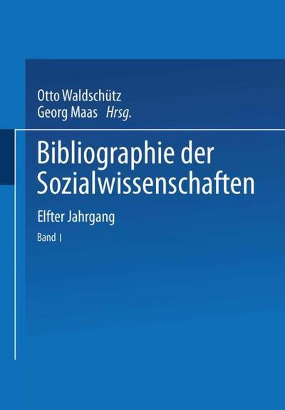Bibliographie der Sozialwissenschaften
