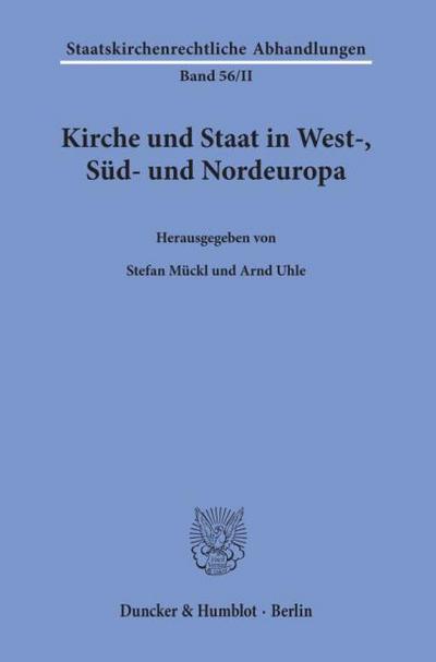 Kirche und Staat in West-, Süd- und Nordeuropa.