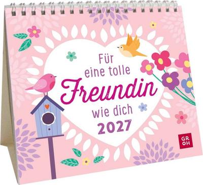 Mini-Kalender 2027: Für eine tolle Freundin wie dich
