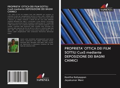 PROPRIETA’ OTTICA DEI FILM SOTTILI CuxS mediante DEPOSIZIONE DEI BAGNI CHIMICI