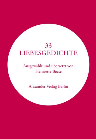 Beese,33 Liebesgedichte