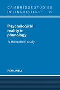 Psychological Reality in Phonology