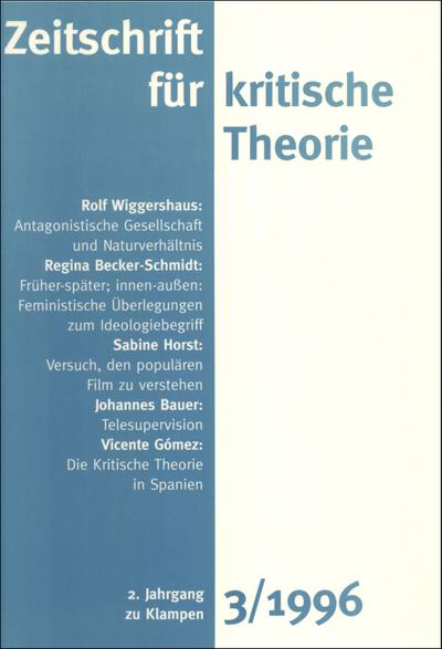 Zeitschrift für kritische Theorie / Zeitschrift für kritische Theorie, Heft 3