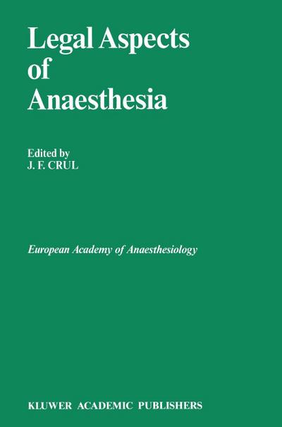 LEGAL ASPECTS OF ANAESTHESIA 1