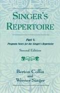 The Singer’s Repertoire, Part V