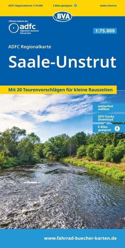 BVA ADFC Regionalkarte Saale-Unstrut 1:75.000