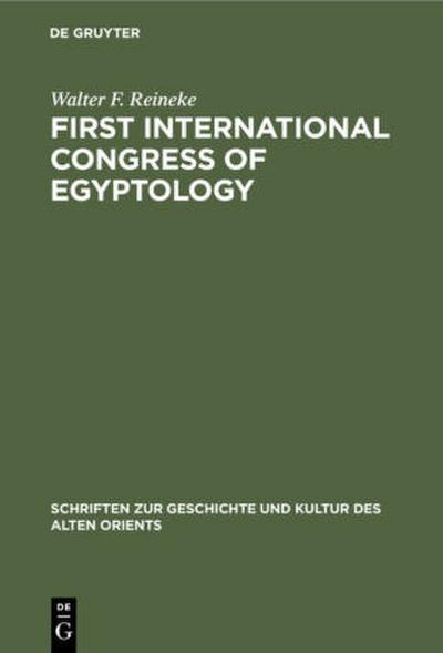 First International Congress of Egyptology