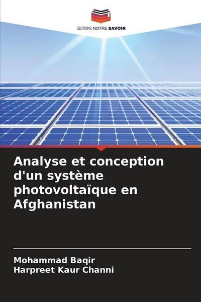 Analyse et conception d’un système photovoltaïque en Afghanistan