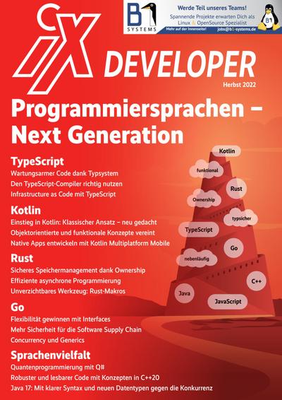 iX Developer Programmiersprachen - Next Generation 2022