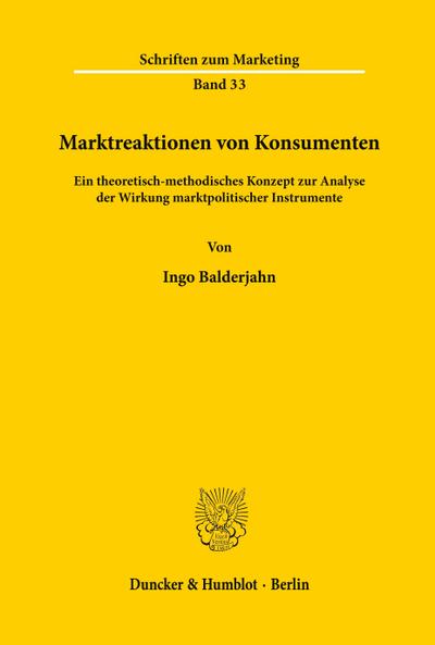Marktreaktionen von Konsumenten.