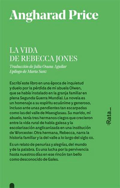 Sanz, M: Vida de Rebecca Jones
