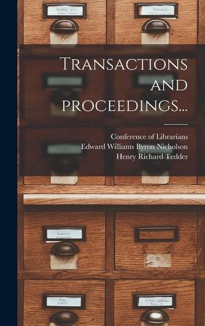 Transactions and Proceedings...