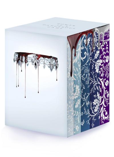 Red Queen 10th Anniversary Deluxe 5-book Box Set with stenciled edges