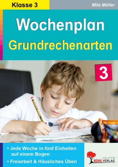 Wochenplan Grundrechenarten / Klasse 3