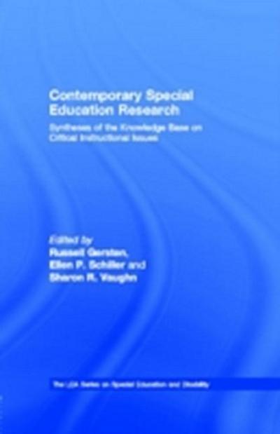 Contemporary Special Education Research