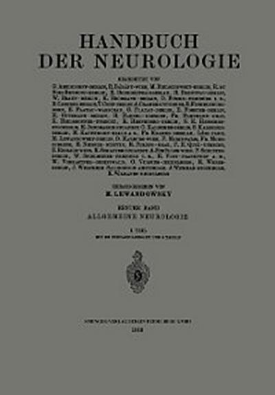 Handbuch der Neurologie
