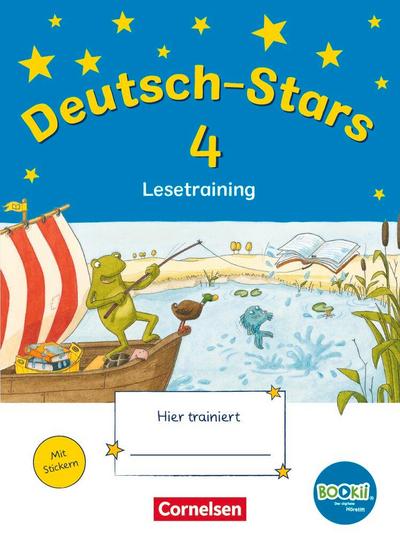 Deutsch-Stars - BOOKii-Ausgabe - 4. Schuljahr. Lesetraining - Übungsheft mit Lösungen