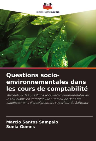 Questions socio-environnementales dans les cours de comptabilité