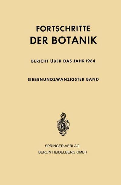 Fortschritte der Botanik