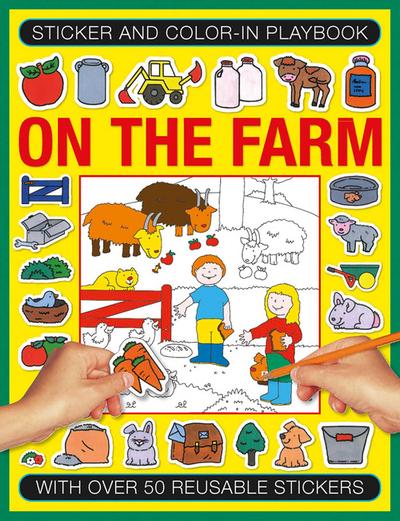 Sticker and Color-In Playbook: On the Farm