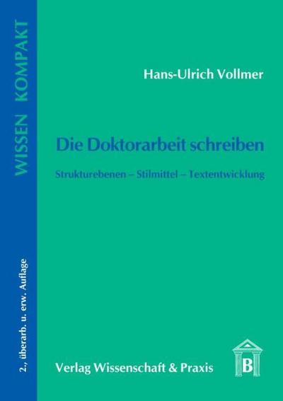 Die Doktorarbeit schreiben.
